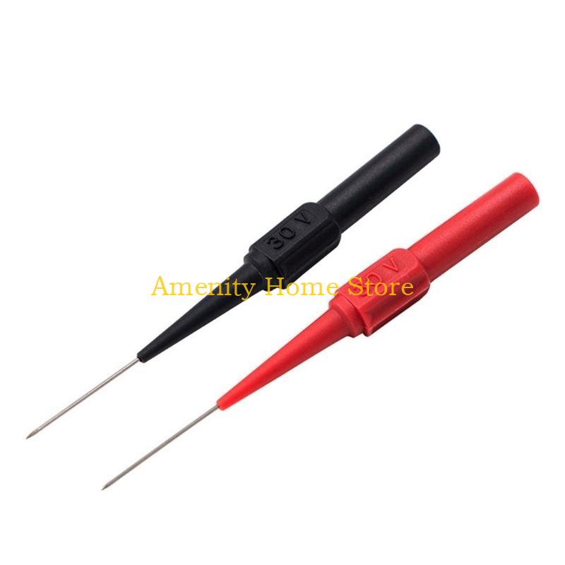 F26C 2/10Pcs Flexible Back Probe Pins 0.7mm Piercing Needle Tip Probes for Car Repairing Electrical Testing