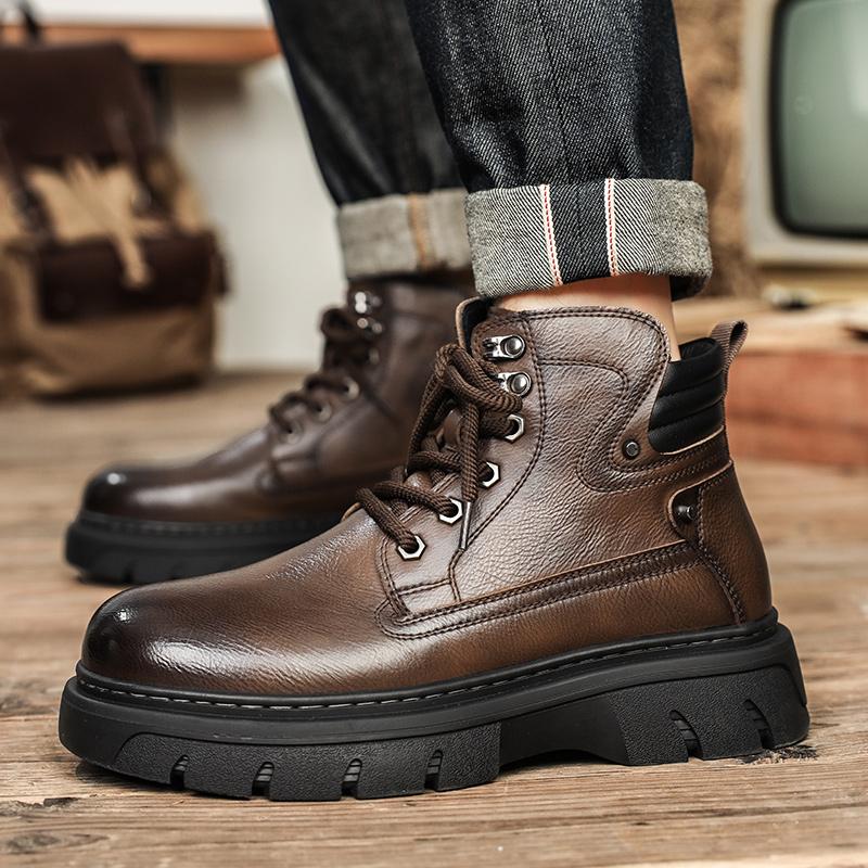 Fashion Motorbike Shoes Motocross Street Gear Racing Boots Microfiber Leather Off Road Motorboats  Profession Motorcycle Boots for Men