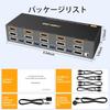 8K KVM Switch for 4 PCs and 3 Monitors, Mirror/Extended Mode, HDMI + DP Ports (8K@30Hz/4K@144Hz), USB 3.0 Ports, Supports 4 PCs and 3 Displays, Shares