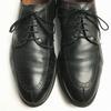 1980s-90s Vintage Allen Edmonds Kingsley U-Tip Business Shoes Black size 11D 28.5-29.5 Men's(USED)