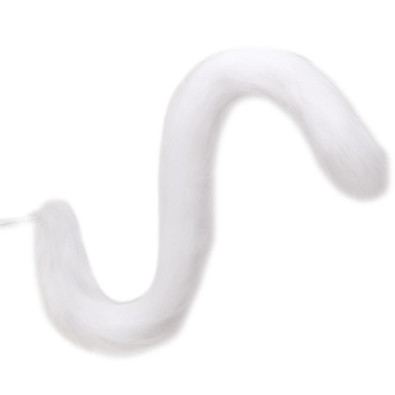 Erwachsene Kinder Cosplay Anime Flauschiges Plüsch Langes Katzenohr Schwanz Kostümzubehör Halloween Party Kostüm Requisite