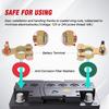 1Pair Car Battery Terminal Connectors Protector Wire Cable Clamp Adjustable Conductive Caps Stud Type Cable Positive Negative