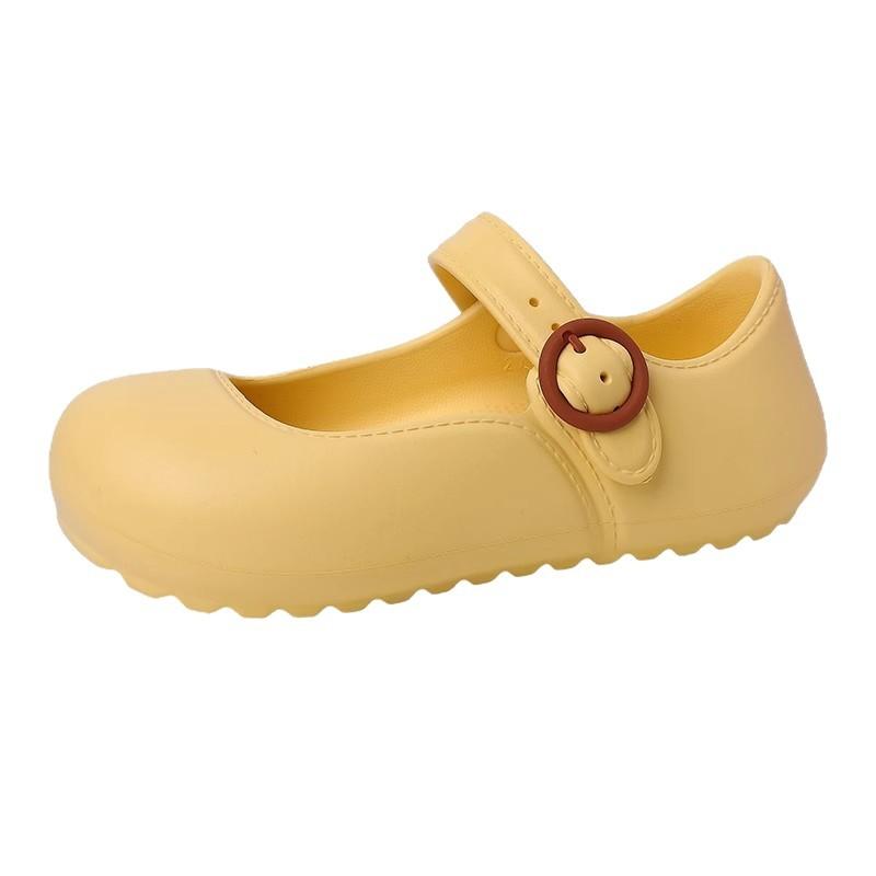 Korean version of design sandals round head shallow mouth Mary Jane shoes women's summer new thick-soled versatile casual flat-soled single shoes