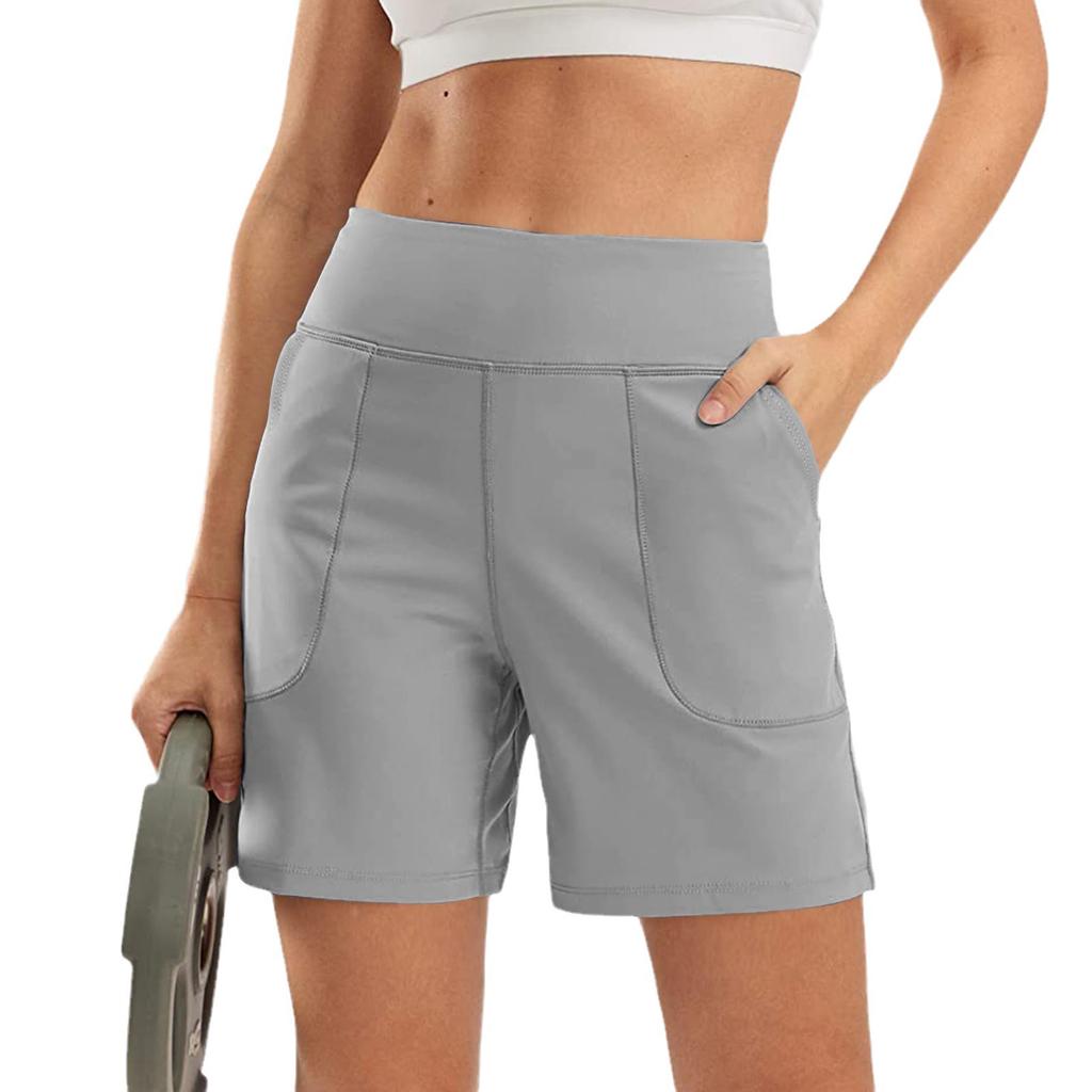 High-waisted Casual Sports Shorts Women's Loose Large-sized Quick-drying Capri Shorts Summer Fitness Breathable Outerwear Yoga Shorts