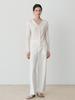 LE STUDIO Straight Wide Slacks (Wh)