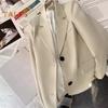 Women's Suit Spring Autumn Female Top Office Lady Blazer Loose Fit Thin Jacket Lapel Collar Coat for Work Leisure Time