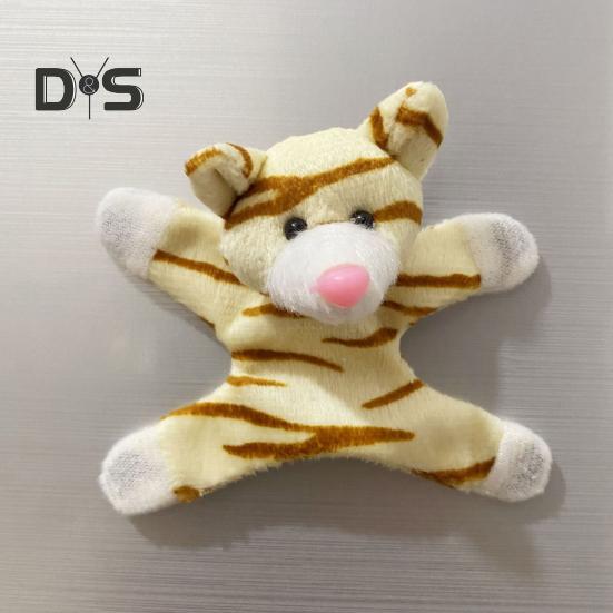 Kreslené plyšové zvířátko Magnet na lednici Plněná zvířecí panenka Magnetická dekorace na lednici Ozdoba do domácnosti, kanceláře, kuchyně, na skříňku