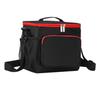 Lunch Bag Large Capacity Handheld Shoulder Back Thickened Oxford Cloth Insulated Bento Lunch Bag for Women Men Black