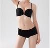 Front-Buckle Strapless Push-Up Bra for Small Breasts with Anti-Slip Pasties and Invisible Support