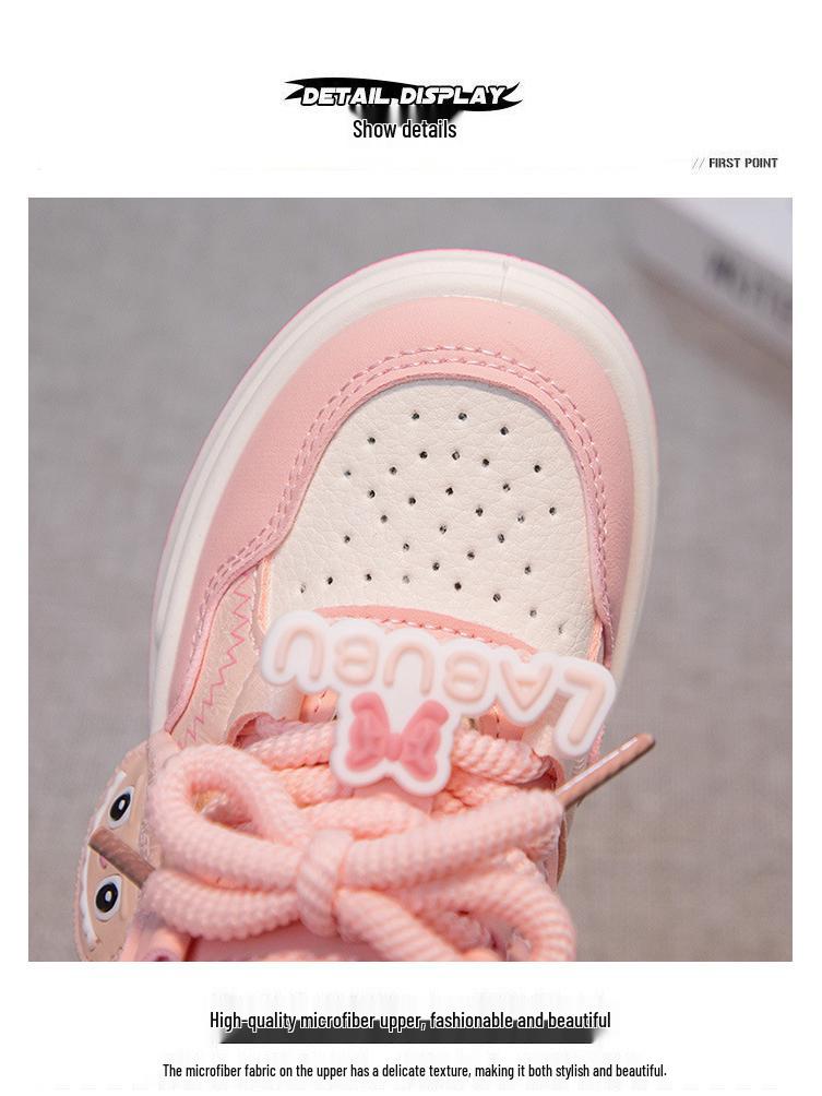 Kinder Winter Baumwolle Schnür-Prinzessin-Sneaker mit Samt-Wärme