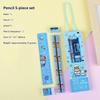 5/6Pcs Cartoon Stationery Set With Pencil Ruler Eraser Sharpener Notebook For Kids Students Back To School Daily Study Gifts