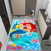 Underwater Mermaid Adventure Floor Mat Design for Dormitory Study Room Bedrooms Outdoor Anti-slip Rug Decorate Offices Best for Christmas