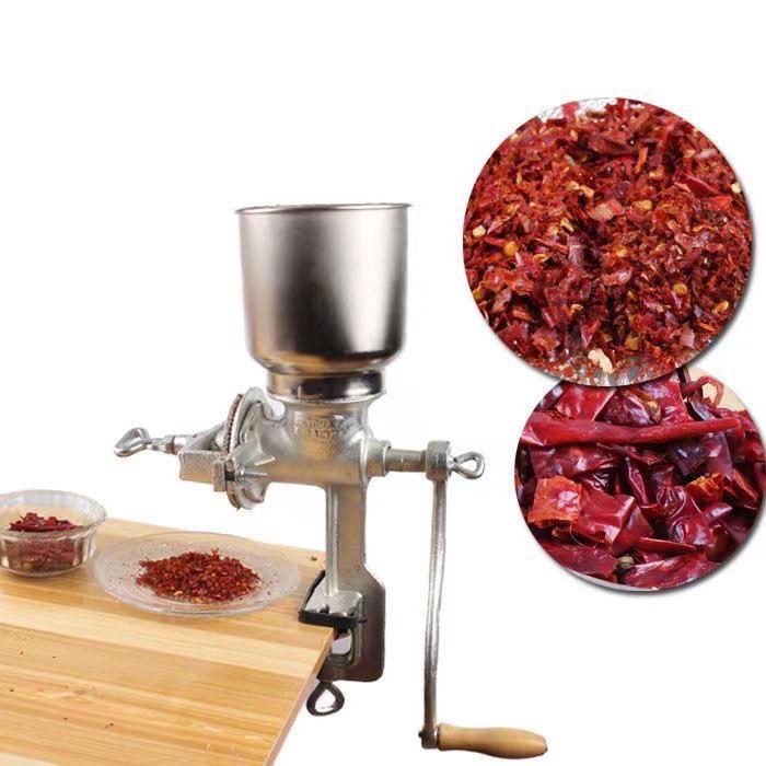 Cast Iron Hand-Crank Grinder for Grains, Nuts, and Herbs