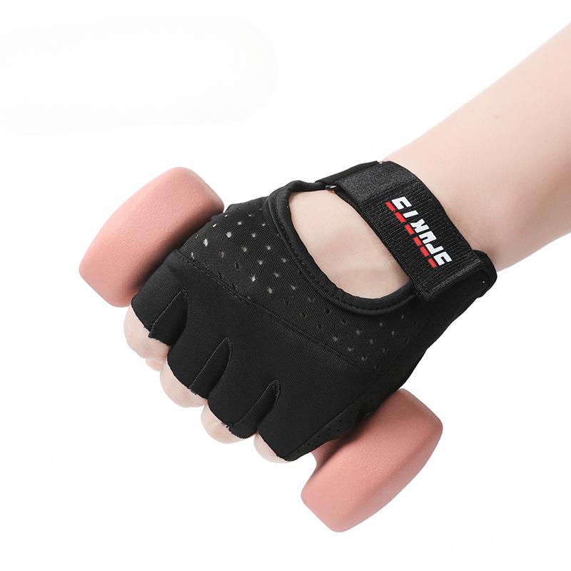 Women's Fitness Gloves for Summer Thin Non Slip  Wear Resistant  Iron Resisting Exercise Anti Cocooning Half Finger Men's Sports Cycling Gloves