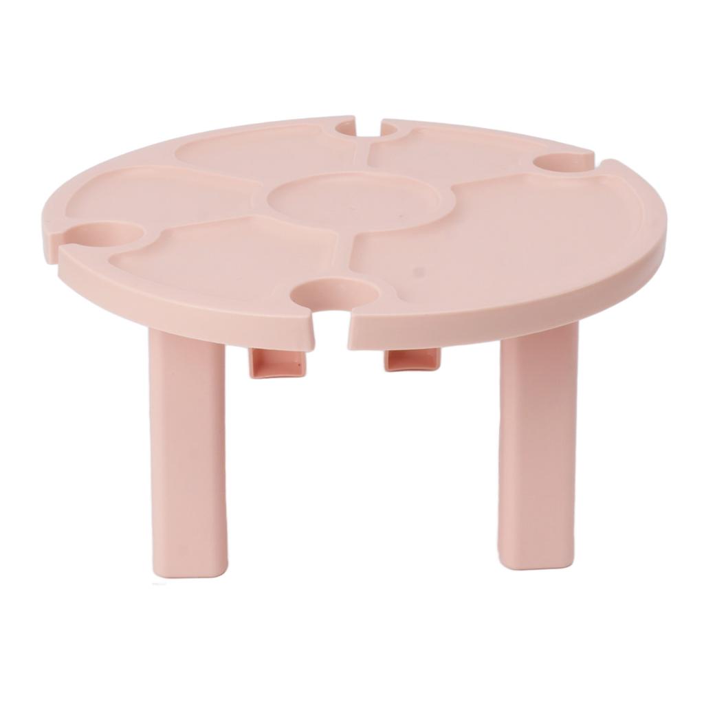 Tragbarer Picknicktisch Weinglashalter Outdoor Klapptisch Praktischer Kunststoff Klapptisch für