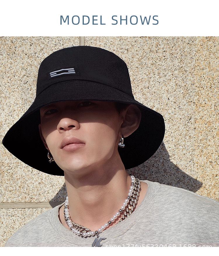 Japanese Style Wide Brim Fisherman Summer Hat - Sun Protection Fashion for Men & Women, Face Slimming Design.