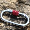 25KN High Strength Safety Auto Lock Buckle O-shaped Aluminum Alloy Professional Carabiner Sturdy Protect Outdoor Sports Buckle
