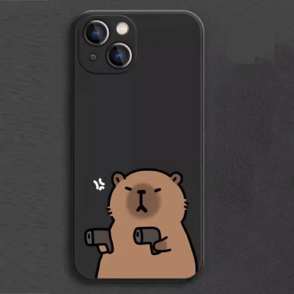 Cartoon-Tier Capybara Handyhülle Für Samsung Galaxy S10 S20 S21 S22 S23 S24 FE Plus Ultra Note 20 Paar-Paar Silikonhülle