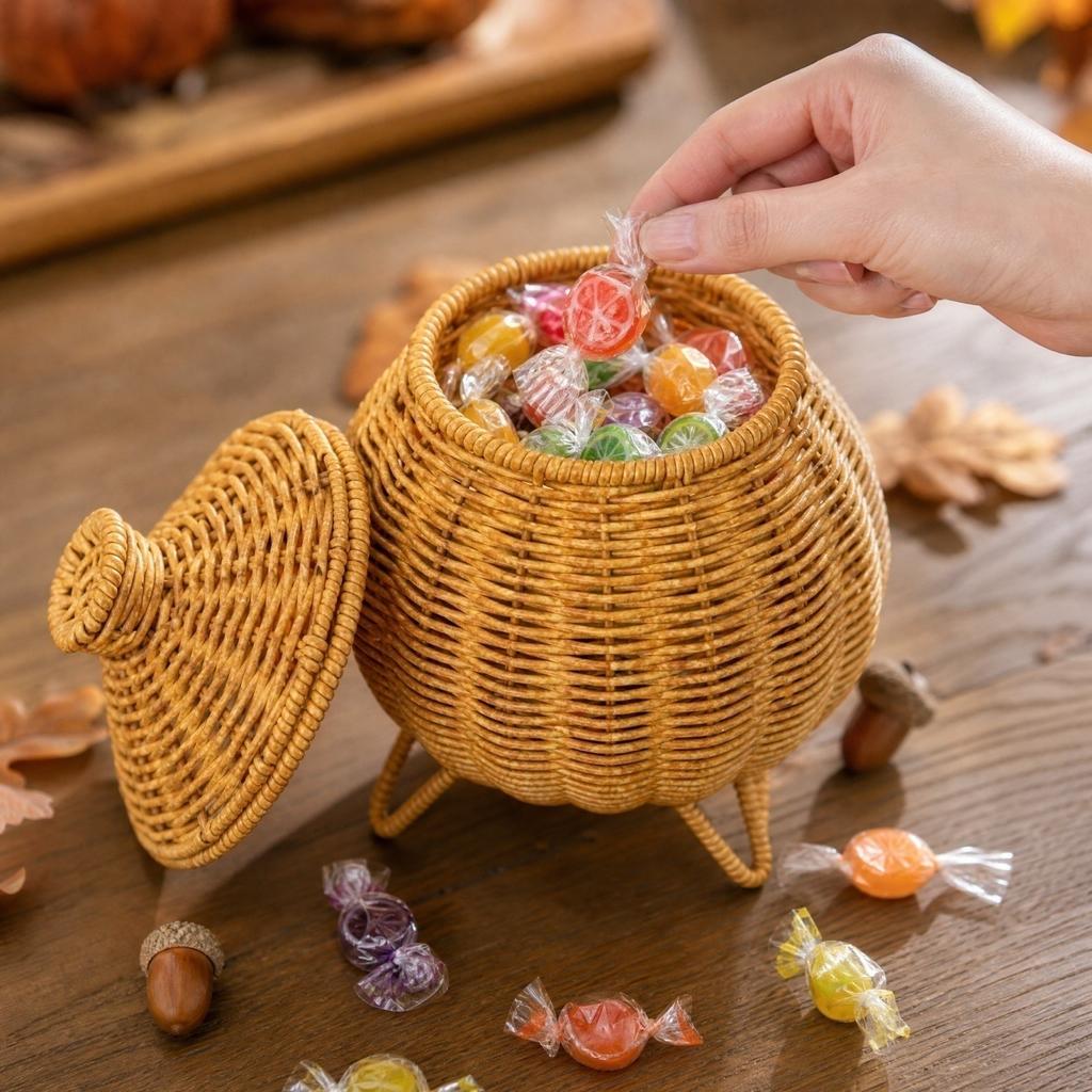 Halloween Dekorative Kürbis Aufbewahrungsglas mit Fake-Design für Heimdekoration