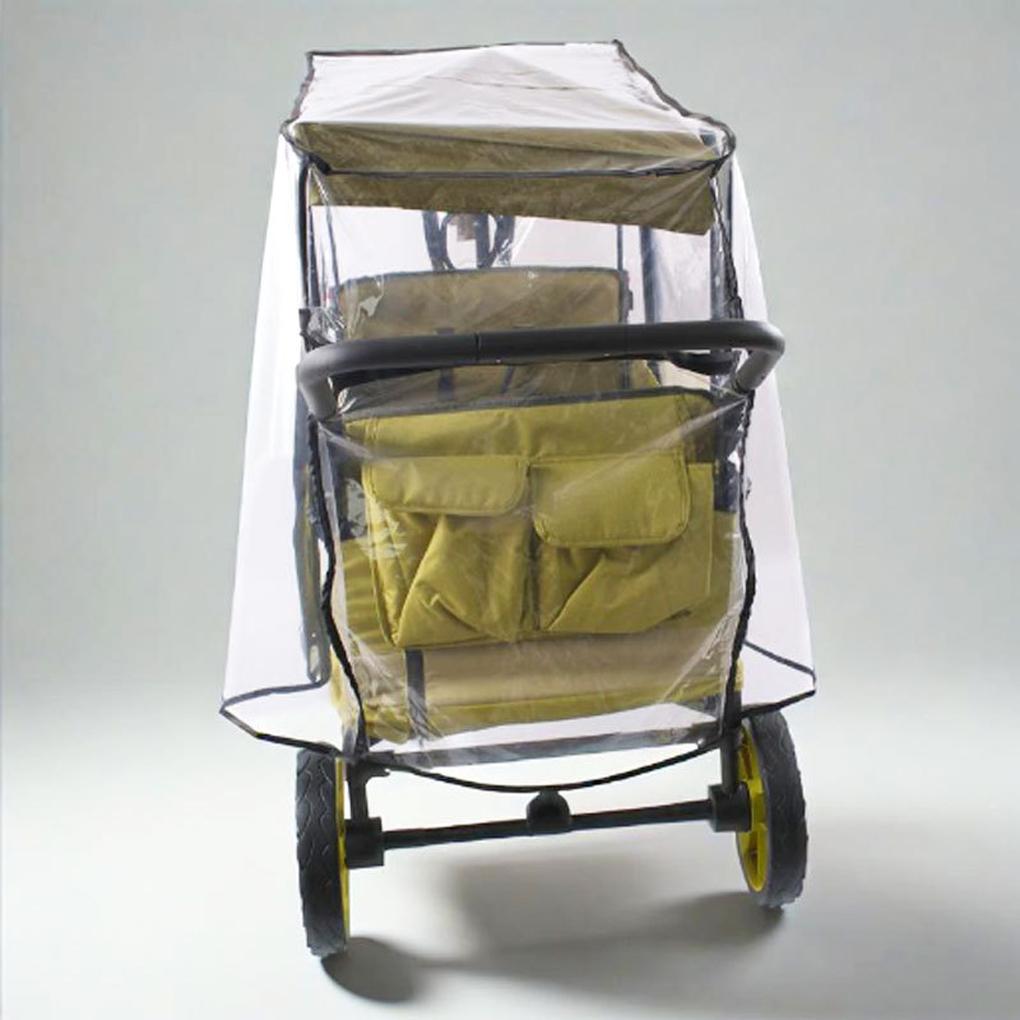 Hot! Stroller Raincover  Foldable And Windproof For Camping Car Baby Carriage Covers With Zipper Handcart Windshield Rain Cover