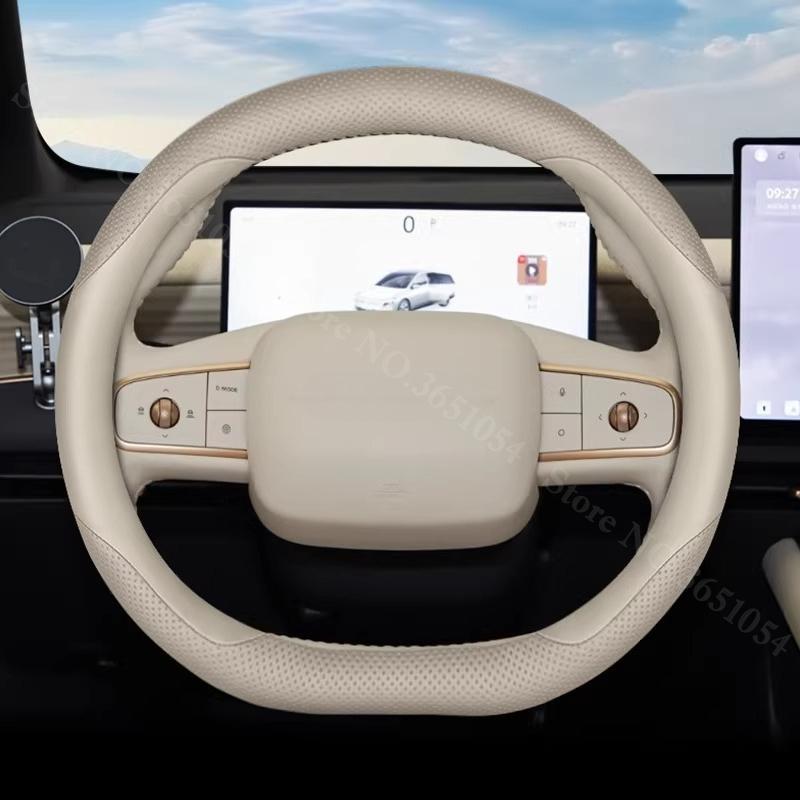 Ultra-thin Napa Leather Car Steering Wheel Cover For Nissan N6 N7 2026 2026 Breathable Auto Steering Wheel Protector Accessories
