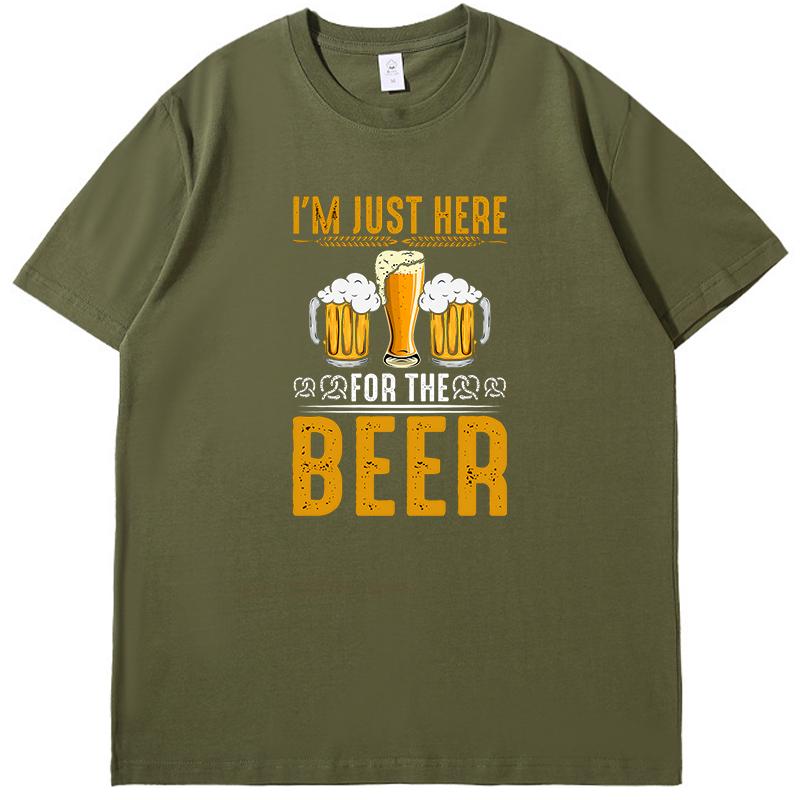 Funny Vintage Beer Gift Tshirt Summer Tops Tshirt New Arrival Goods High Quality Short Sleeve Tee Cotton Mens Tshirts