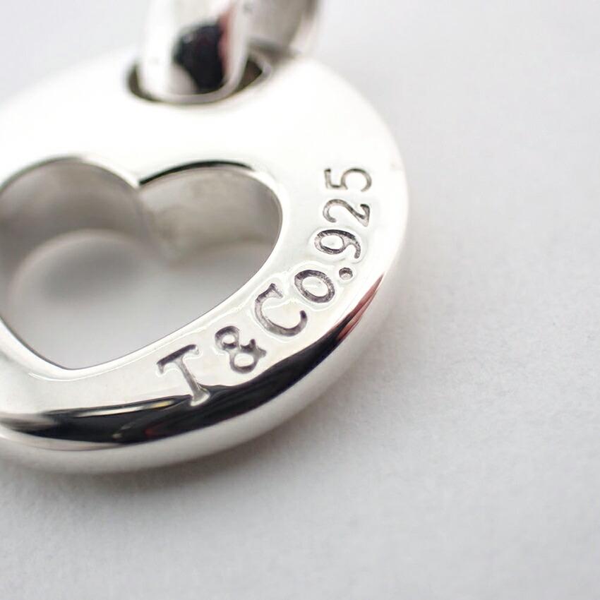 Used Tiffany SV925 Heart Pendant Top (j42-18)