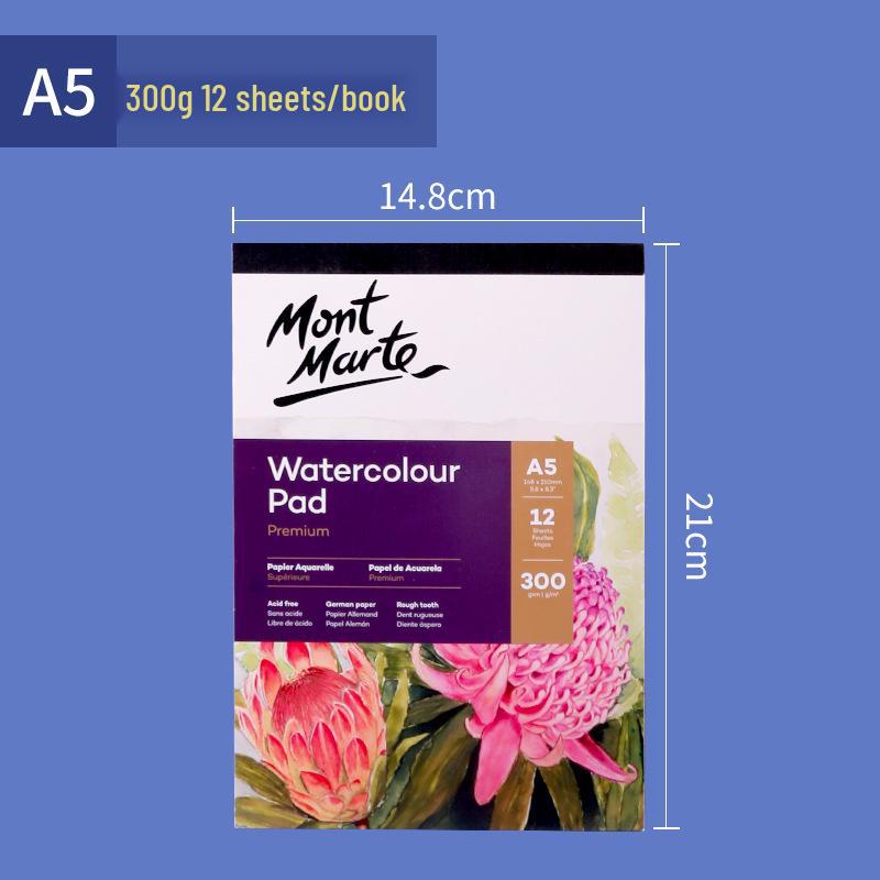 Aquarell-Skizzenbuch, mittlere Körnung, 300g - Perfekt für Schüler und Künstler