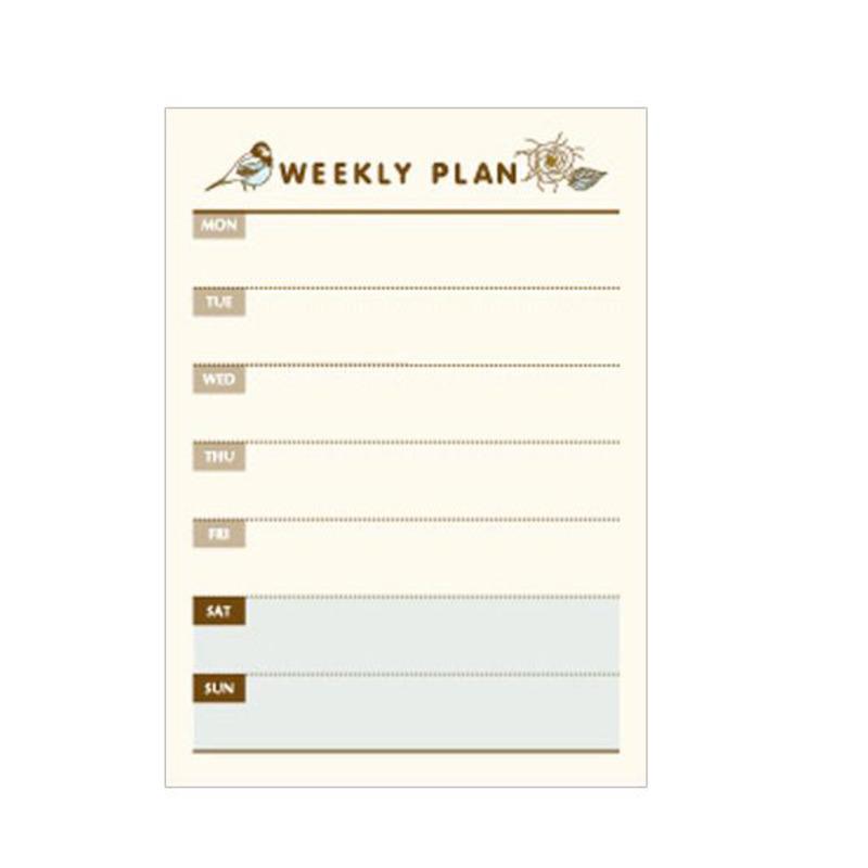 60 Sheets/set Stationery Notepad Notebook Diar Planner Schedule Memo Pad