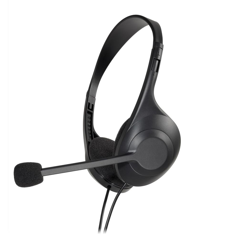 Audio-Technica ATH-102USB USB Stereo Headset with Type-A and Type-C Connectors, Noise-Canceling Microphone, Handheld Controller, Deodorizing Finish,