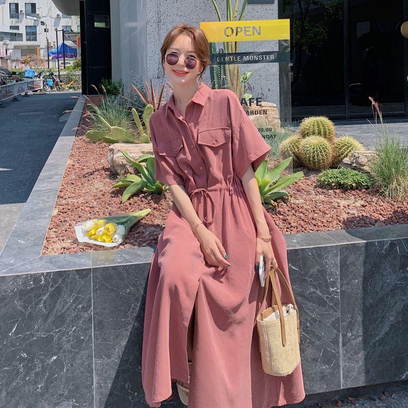 

Purple Plus Size Dress Women s Summer Fashion Plus Size Ladies Slim Looking Pregnant Women Tummy Hiding Fat Hiding plus Size Chiffon Dress