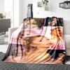 Ariana Grande'S Glamour Evolution Blanket Soft Throw Blanket For Home Bedroom Bed Sofa Travel Office Solid Christmas Blanket