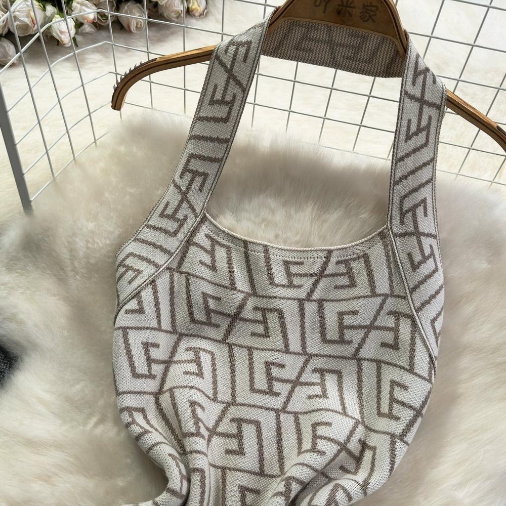 Summer Women Brand Designer Sexy Club Party Halter Print Letter Knitted Sweater Slim Bodycon Mini Short Sheath Dresses