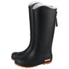 Fashion Rain Boots Women's High Rain Shoes Outdoor, Winter Waterproof and Warm Long Rain Boots