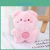Cute Plush Smiling Animal Keychain Bag Charm Soft And Exquisite Valentine's Day Gift