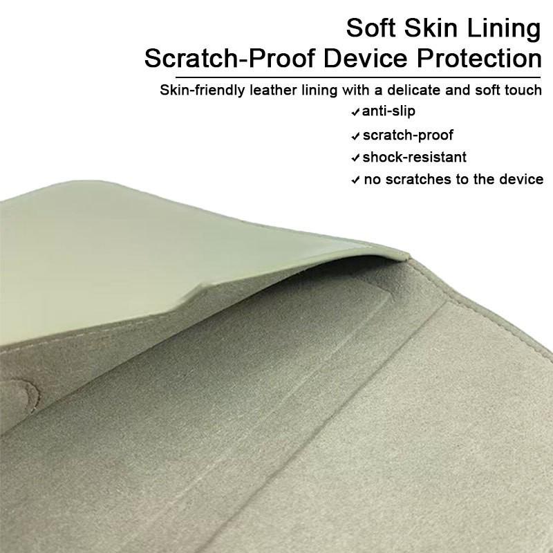 Schlanke Laptoptasche MacBook 13/14 Zoll PU Schutzhülle Leichte Business-Aktentasche in mehreren Farben