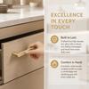 Modern Style Cabinet Handles Brushed Nickel Finish Furniture Handles  For Dresser Cabinet