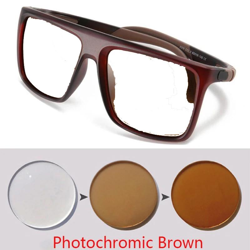 TR90 Silicone Leg Sports Riding Myopia Sunglasses Men Goggles Nearsighted Spectacles Prescription 0 -0.5 -0.75 To -6