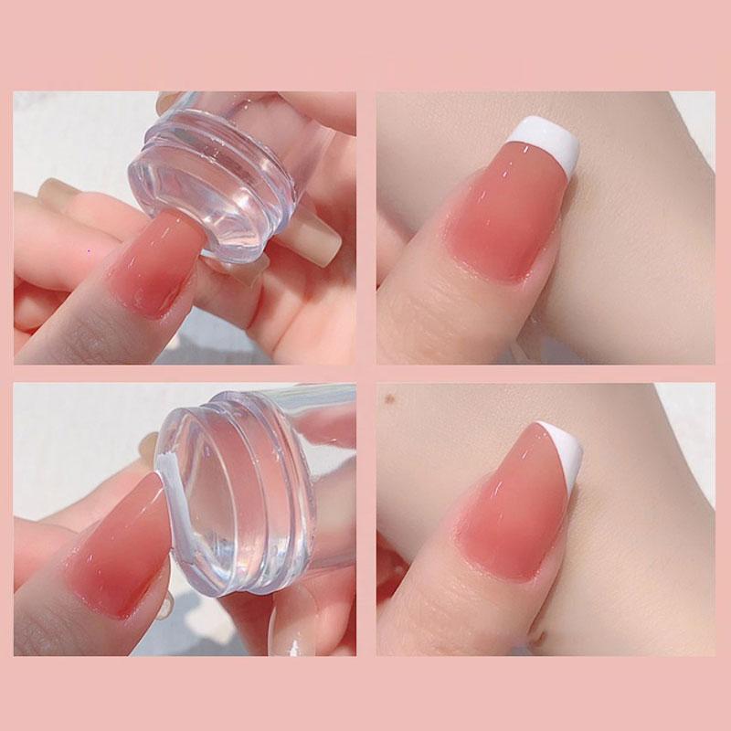 Easy-French Nail Stamper Monocle Jelly Print Silicone Transfer Print Scraper