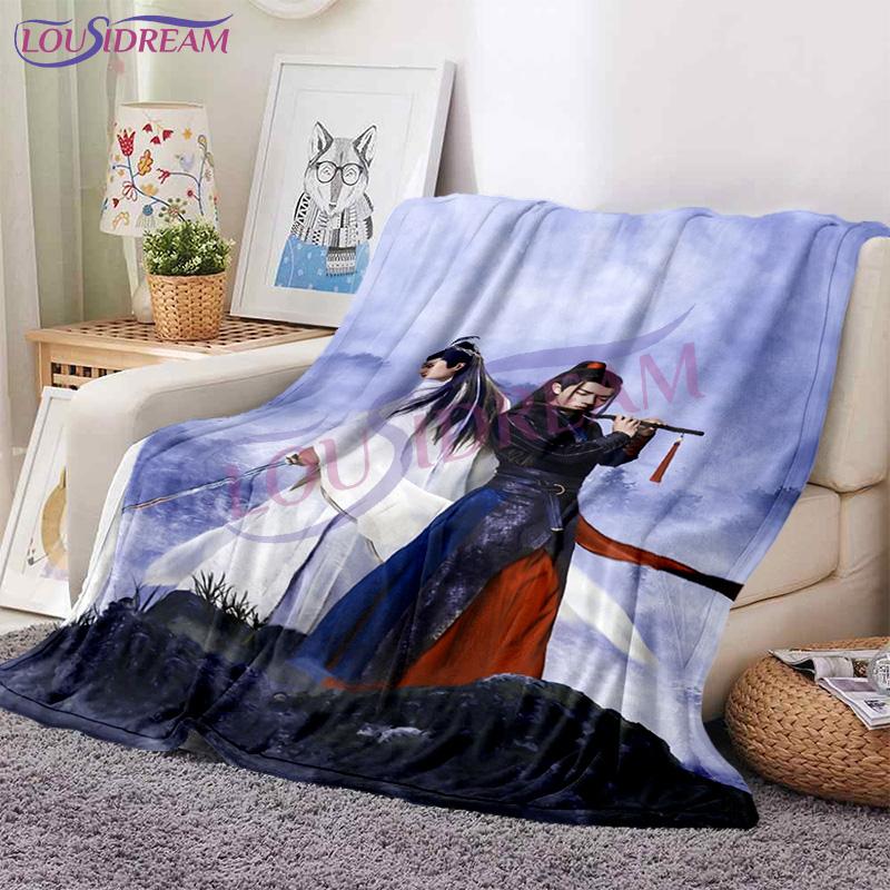 

Фланелевые одеяла The Untamed Xiao Zhan Wang Yi Bo, Mo Dao Zu Shi, одеяло, чехол для дивана, дорожное фланелевое одеяло для подарка, все сезоны