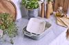 Staub dish 20cm Ceramic gratin dish Oven and microwave safe Japanese Ceramic Eucalyptus color Dish "Rectangular Eucalyptus" [Official product]