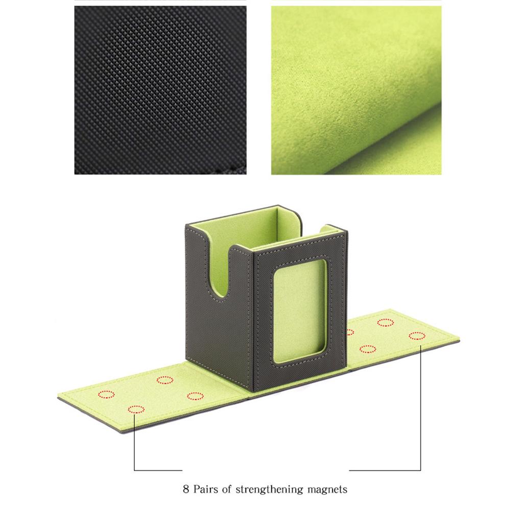 PU Leather Trading Card Deck Storage Box Gathering Card Toy Container Collectibles Game Card Collector Storage Case