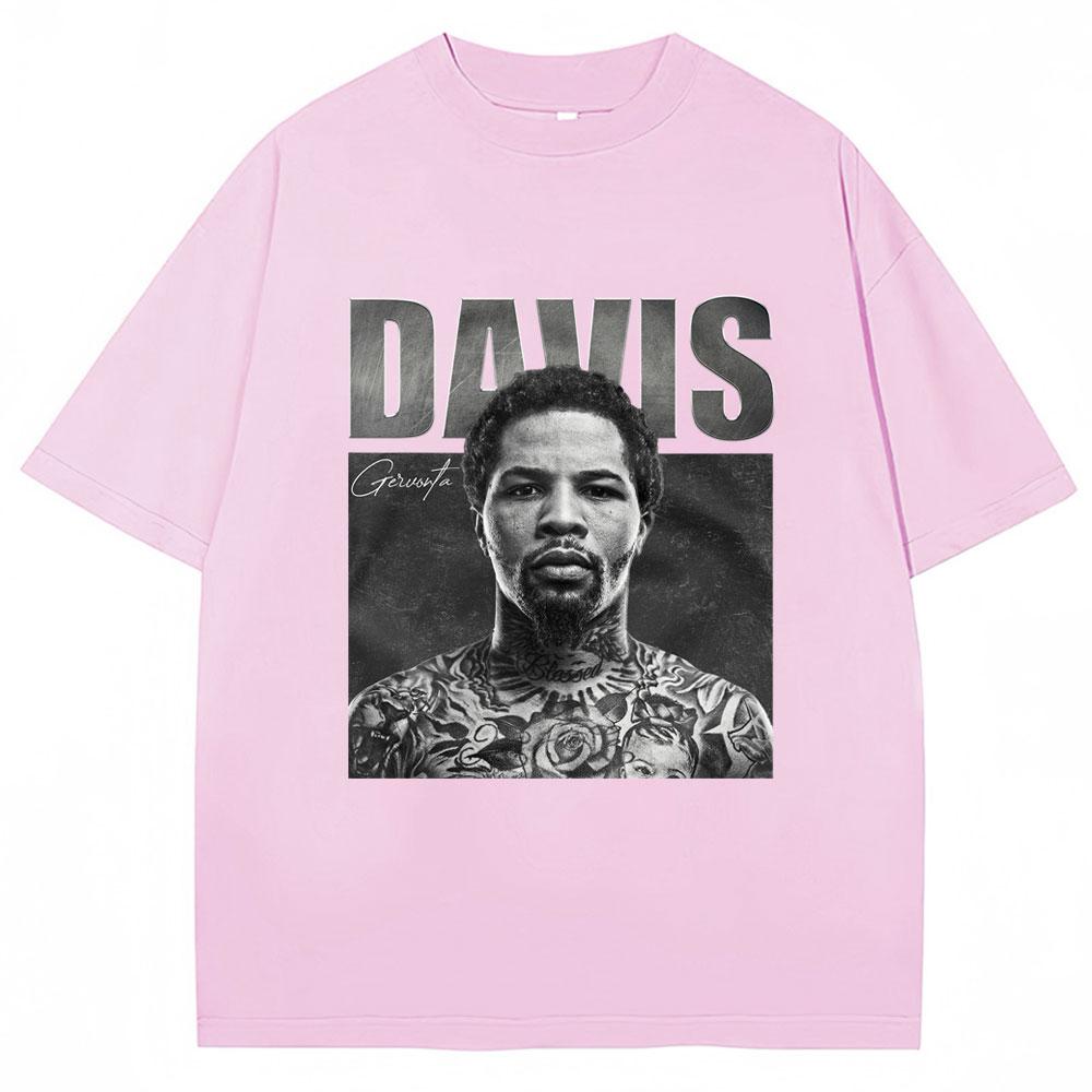 Tank Gervonta Davis Vintage Style Tshirt Sport Boxing T Shirts Oversized Men's Fashion Oversized  T-Shirts Streetwear Gift