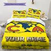 Name Custom Club America Pattern Bedding Set Quilt Cover Pillowcase Home Decor Gift (1 * duvet cover + 2 * pillowcase, without core)
