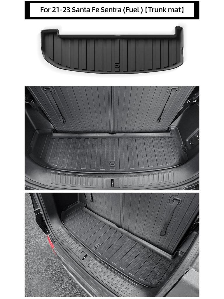 Hyundai Santa Fe TPE Floor Mats (21-24) - Dirt & Wear Resistant