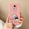 For Redmi Note 7S 9S 10S 7 8 9 10 9T 10T K80 Pro Max Plus Phone Casing Lovely Kitten Owl Pattern Square Liquid Silicone Protection Case For Redmi Capa