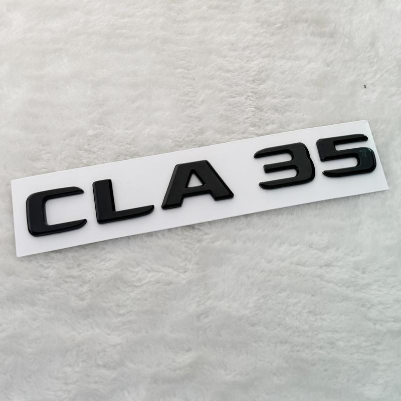 Letras 3D CLA 45 S ABS emblema TURBO 4matic para Mercedes Benz AMG guardabarros de coche maletero C117 C118 CLA45S pegatina acceRR1