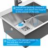 Stainless Steel Magnetic Sponge Holder Waterproof Sponge Hanging Bracket Dish Drainer  Kitchen Sink