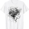 Unisex Face Art Drawing Huunisex Abstract T Shirt Vintage Unisex Streetwear Stylish Versatile Comfortable Stretched Soft