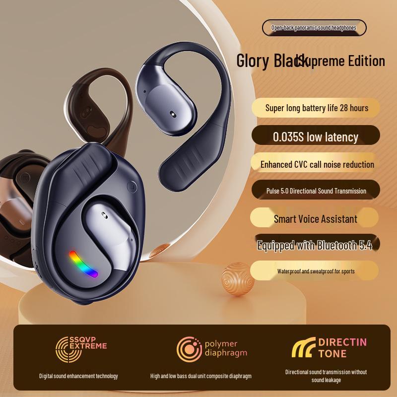 AI Real-time Translation Bluetooth Earbuds, Open-Type, HD Calls, HiFi Sound Quality